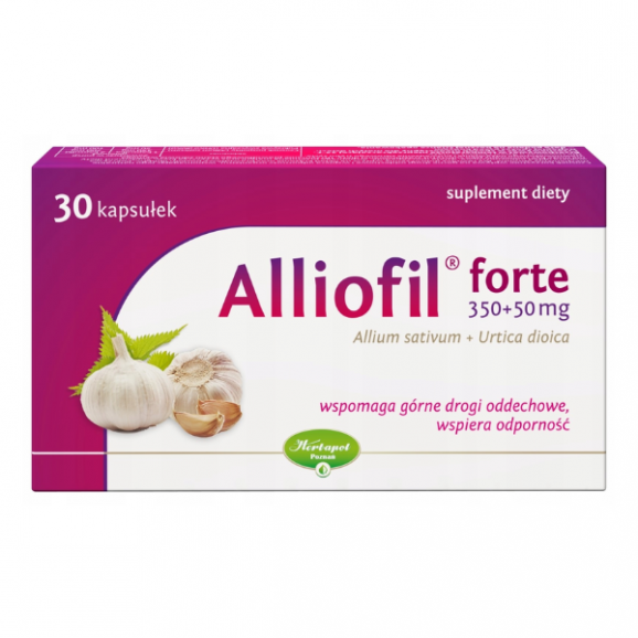 Alliofil forte, kapsułki, 30 szt. Alliofil forte, kapsułki, 30 szt. - zdjęcie produktu