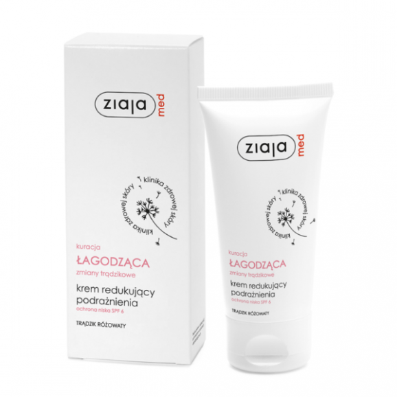 Ziaja Med, krem na trądzik różowaty redukujący podrażnienia, 50 ml Ziaja Med, krem na trądzik różowaty redukujący podrażnienia, 50 ml - zdjęcie produktu