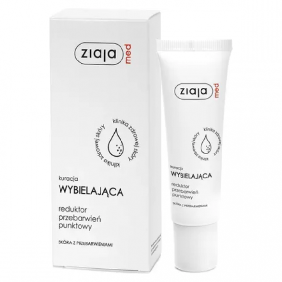 Ziaja Med Kuracja Wybielająca, reduktor przebarwień punktowy, 30 ml Ziaja Med Kuracja Wybielająca, reduktor przebarwień punktowy, 30 ml - zdjęcie produktu