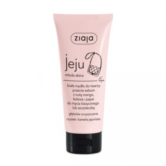 Ziaja jeju białe mydło do twarzy, 75 ml Ziaja jeju białe mydło do twarzy, 75 ml - zdjęcie produktu