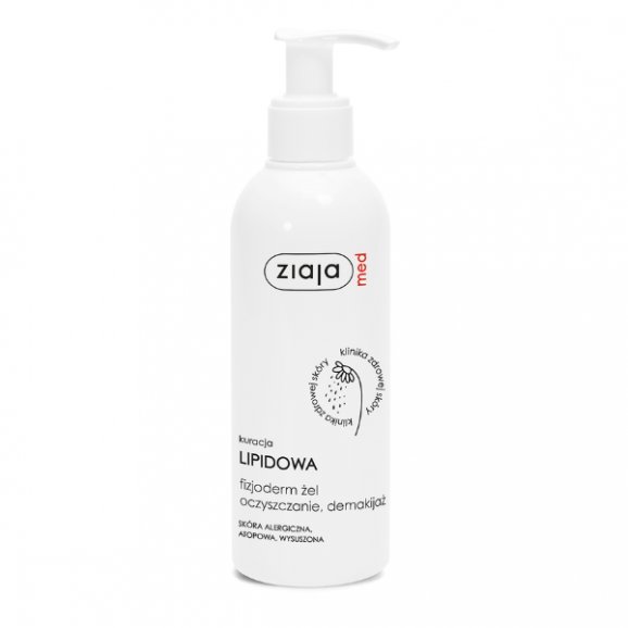 Ziaja Med Kuracja Lipidowa Fizjoderm, żel oczyszczający do demakijażu, 200 ml - zdjęcie produktu
