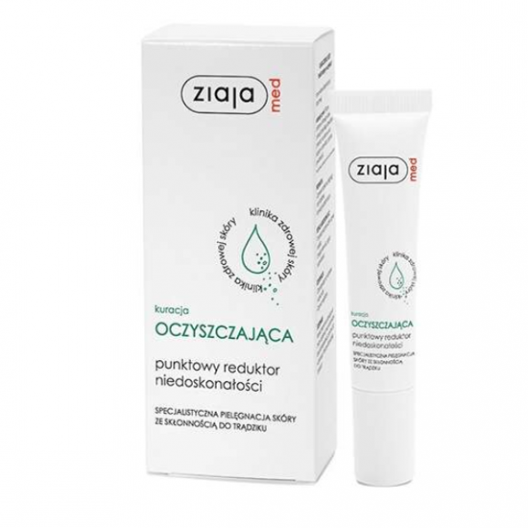 Ziaja Med Kuracja Antybakteryjna, punktowy reduktor trądziku, 15 ml Ziaja Med Kuracja Antybakteryjna, punktowy reduktor trądziku, 15 ml - zdjęcie produktu