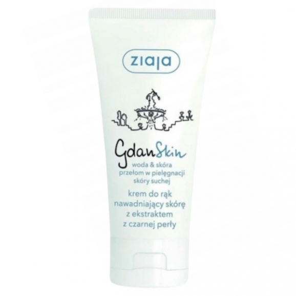 GdanSkin woda&skóra nawadniający krem do rąk z ekstraktem z czarnej perły, 50ml GdanSkin woda&skóra nawadniający krem do rąk z ekstraktem z czarnej perły, 50ml - zdjęcie produktu