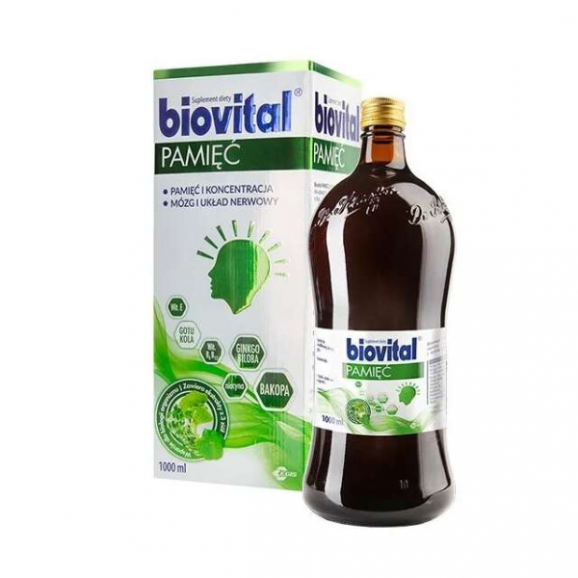 Biovital Pamięć, płyn, 1000 ml Biovital Pamięć, płyn, 1000 ml - zdjęcie produktu