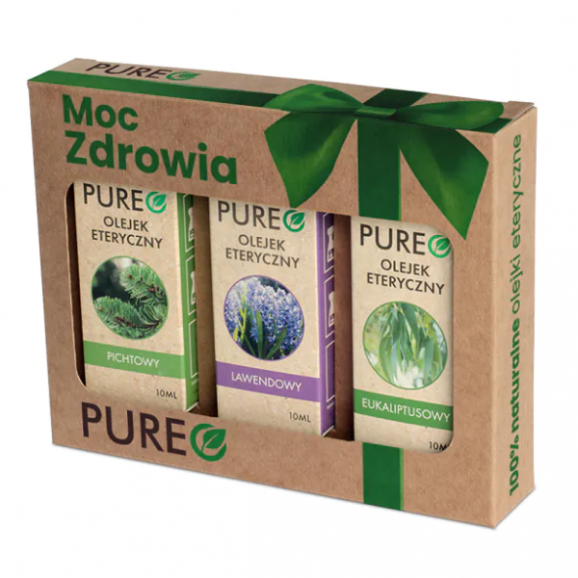 Pureo, zestaw olejków eterycznych MOC ZDROWIA, 3 x 10 ml Pureo, zestaw olejków eterycznych MOC ZDROWIA, 3 x 10 ml - zdjęcie produktu