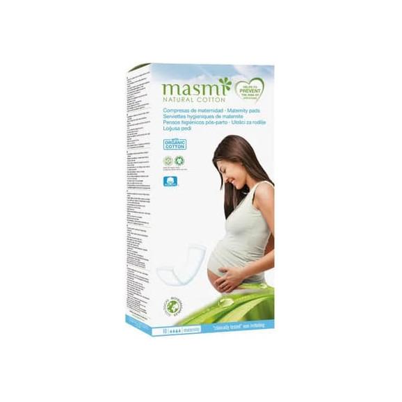 Masmi Natural Cotton, podpaski poporodowe z bawełny organicznej, 10 szt. Masmi Natural Cotton, podpaski poporodowe z bawełny organicznej, 10 szt. - zdjęcie produktu