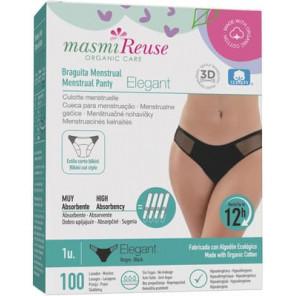Masmi Reuse, majtki menstruacyjne z bawełny organicznej, Elegant, rozmiar L, 1 szt. - zdjęcie produktu