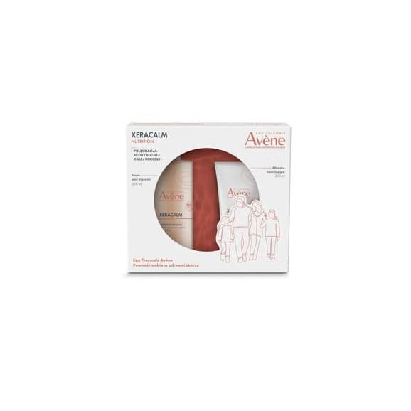 Avene Eau Thermale XERACALM NUTRITION, krem pod prysznic 500 ml + mleczko nawilżające 200 ml, zestaw Xmass, 1 szt. - zdjęcie produktu