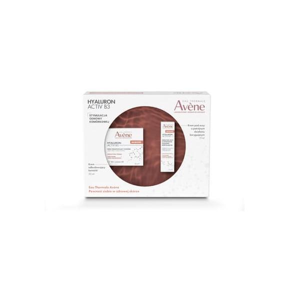 Avene Eau Thermale HYALURON ACTIV B3, krem odbudowujący komórki 50 ml + krem pod oczy 15 ml, zestaw Xmass, 1 szt. Avene Eau Thermale HYALURON ACTIV B3, krem odbudowujący komórki 50 ml + krem pod oczy 15 ml, zestaw Xmass, 1 szt. - zdjęcie produktu