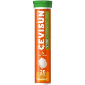 CeviSun 2000 mg, smak pomarańczowy, tabletki musujące, 20 szt. - zdjęcie produktu