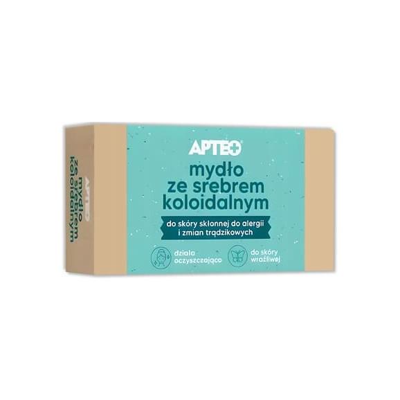 Apteo, mydło ze srebrem koloidalnym, 100 g - zdjęcie produktu