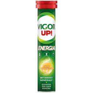 Vigor Up! Energia, smak pomarańczowy, tabletki musujące, 20 szt. - zdjęcie produktu