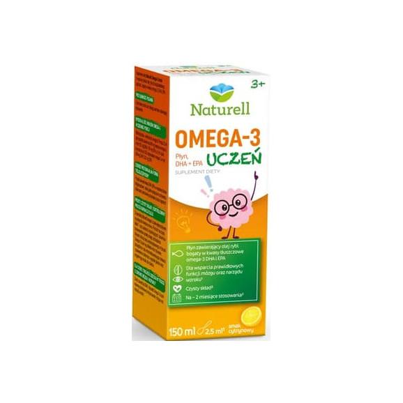 Naturell Omega 3 Uczeń, płyn, 150 ml - zdjęcie produktu