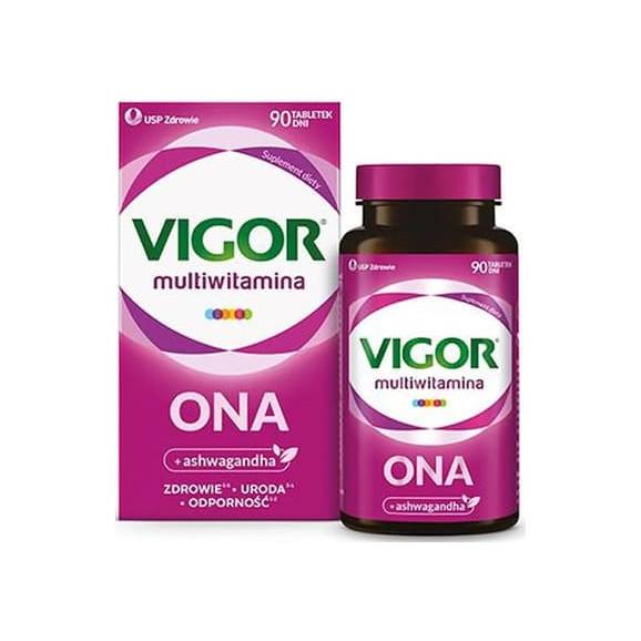 Vigor Multiwitamina Ona, tabletki, 90 szt. - zdjęcie produktu