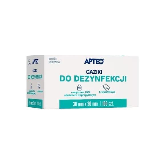 Apteo, gaziki do dezynfekcji, 100 szt. - zdjęcie produktu