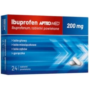 Apteo Med Ibuprofen 200 mg, tabletki powlekane, 24 szt. - zdjęcie produktu
