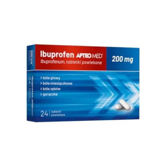 Apteo Med Ibuprofen 200 mg, tabletki powlekane, 24 szt. - zdjęcie produktu