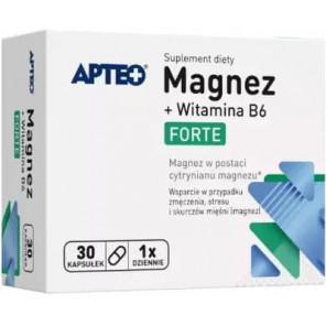 Apteo Magnez Forte + Witamina B6, kapsułki, 30 szt. - zdjęcie produktu