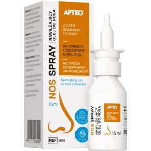 Apteo Nos Spray, nawilżający olej do nosa, 15 ml - zdjęcie produktu