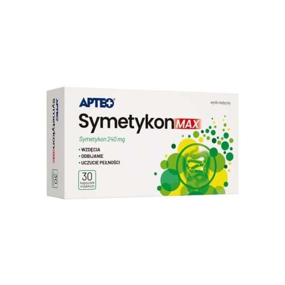 Apteo Symetykon Max, kapsułki, 30 szt. Apteo Symetykon Max, kapsułki, 30 szt. - zdjęcie produktu