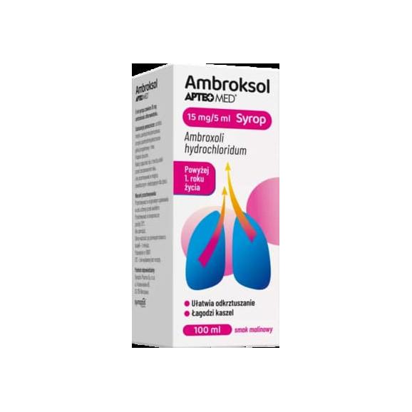 Apteo Med Ambroksol, 15 mg/5 ml, syrop, 100 ml - zdjęcie produktu