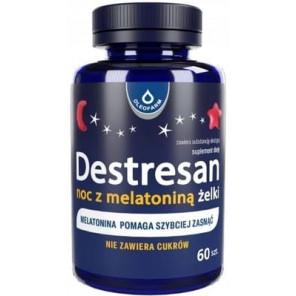 Destresan Noc z melatoniną, smak wiśniowy, żelki, 60 szt.