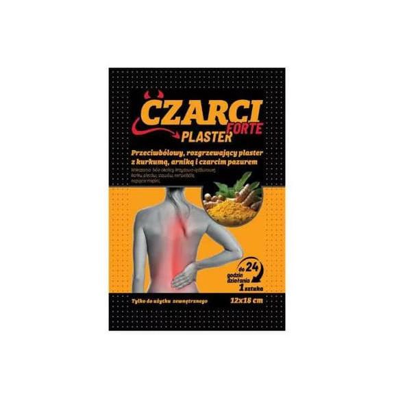 Czarci Plaster Forte, rozgrzewający plaster, kurkuma, arnika, czarci pazur, 1 szt. - zdjęcie produktu