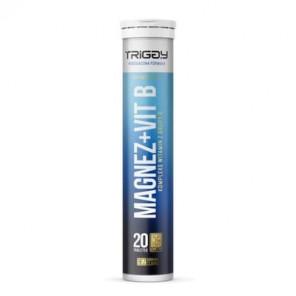 Triggy Magnez + Vitamina B, smak czarna porzeczka, tabletki musujące, 20 szt. - zdjęcie produktu
