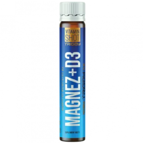Triggy Vitamin Shot Magnez + D3, smak poziomkowy, 25 ml - zdjęcie produktu