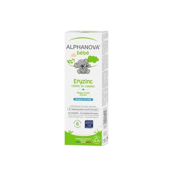 Alphanova Bebe Eryzinc, krem przeciw odparzeniom dla dzieci i niemowląt, 75 ml - zdjęcie produktu