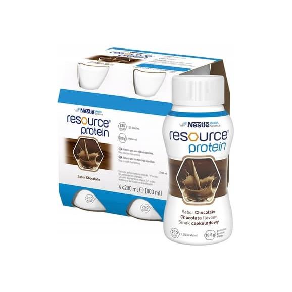 Nestle Resource Protein, preparat odżywczy, smak czekoladowy, 4 x 200 ml Nestle Resource Protein, preparat odżywczy, smak czekoladowy, 4 x 200 ml - zdjęcie produktu