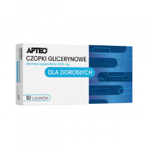Apteo, czopki glicerynowe dla dorosłych, 10 szt. - zdjęcie produktu