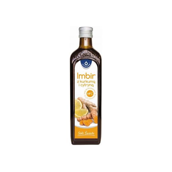 Oleofarm Imbir z kurkumą i cytryną, sok, 980 ml - zdjęcie produktu