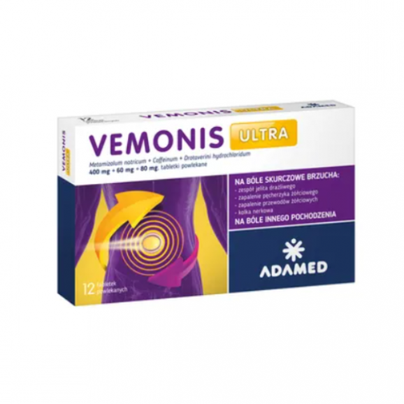 Vemonis Ultra, tabletki, 12 szt. Vemonis Ultra, tabletki, 12 szt. - zdjęcie produktu