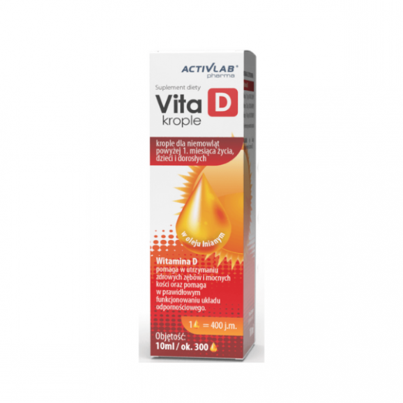 ActivLab Pharma Vita D, krople, 10 ml ActivLab Pharma Vita D, krople, 10 ml - zdjęcie produktu