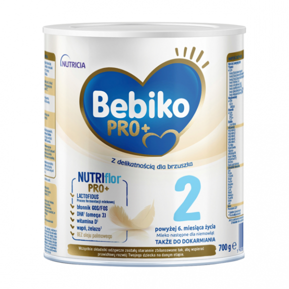 Bebiko Pro+ 2, proszek, mleko następne dla niemowląt powyżej 6. miesiąca życia, 700 g Bebiko Pro+ 2, proszek, mleko następne dla niemowląt powyżej 6. miesiąca życia, 700 g - zdjęcie produktu