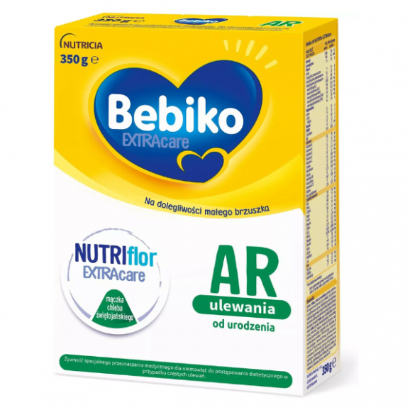 Bebiko AR przeciw ulewaniom, specjalistyczne mleko początkowe, 350 g Bebiko AR przeciw ulewaniom, specjalistyczne mleko początkowe, 350 g - zdjęcie produktu