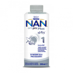 Nestle NAN Optipro Plus 1 HMO, mleko początkowe dla niemowląt od urodzenia, 200 ml - zdjęcie produktu