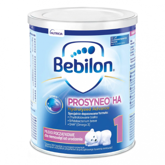Bebilon Prosyneo HA Hydrolyzed Advance 1, mleko początkowe, od urodzenia, 400 g Bebilon Prosyneo HA Hydrolyzed Advance 1, mleko początkowe, od urodzenia, 400 g - zdjęcie produktu