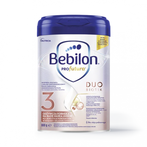 Bebilon Profutura Duo Biotik 3, mleko modyfikowane, po 1 roku, 800 g Bebilon Profutura Duo Biotik 3, mleko modyfikowane, po 1 roku, 800 g - zdjęcie produktu