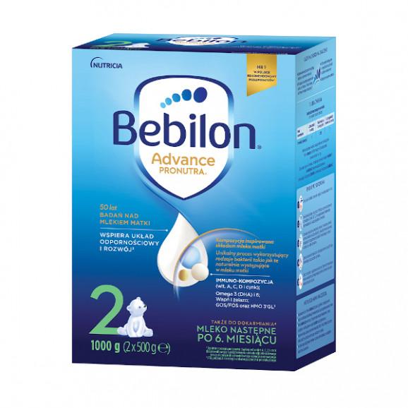 Bebilon 2 Advance Pronutra, mleko następne, powyżej 6 miesiąca, proszek, 1000 g Bebilon 2 Advance Pronutra, mleko następne, powyżej 6 miesiąca, proszek, 1000 g - zdjęcie produktu