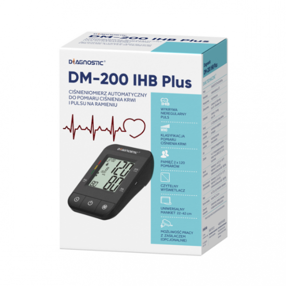 Diagnostic DM-200 IHB PLUS, ciśnieniomierz automatyczny, 1 szt. - zdjęcie produktu
