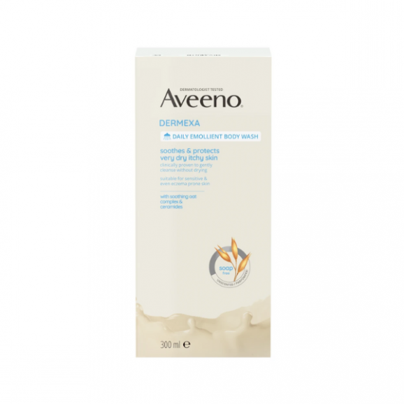 Aveeno Dermexa, emolientowy żel do mycia ciała, 300 ml - zdjęcie produktu