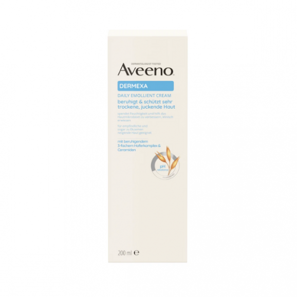 Aveeno Dermexa, emolientowy krem, 200 ml - zdjęcie produktu