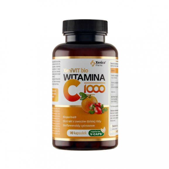 Xenico Pharma XeniVIT bio Witamina C 1000, kapsułki, 90 szt. Xenico Pharma XeniVIT bio Witamina C 1000, kapsułki, 90 szt. - zdjęcie produktu