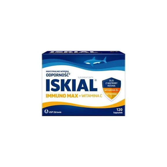Iskial Immuno Max + Witamina C, kapsułki, 120 szt. - zdjęcie produktu