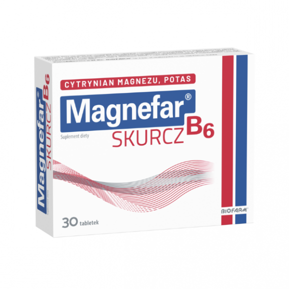 Magnefar B6 Skurcz, tabletki, 30 szt. - zdjęcie produktu