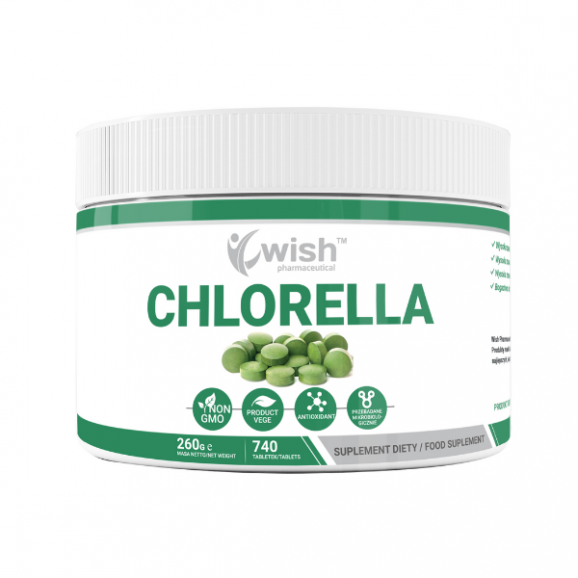 Wish Chlorella, tabletki, 740 szt. - zdjęcie produktu