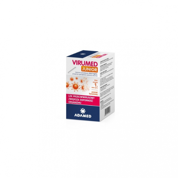 Virumed Junior, smak bananowy, proszek do sporządzania zawiesiny doustnej, 60 ml - zdjęcie produktu