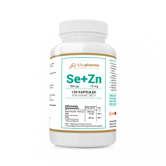 Altopharma Se + Ze, kapsułki, 120 szt. Altopharma Se + Ze, kapsułki, 120 szt. - zdjęcie produktu